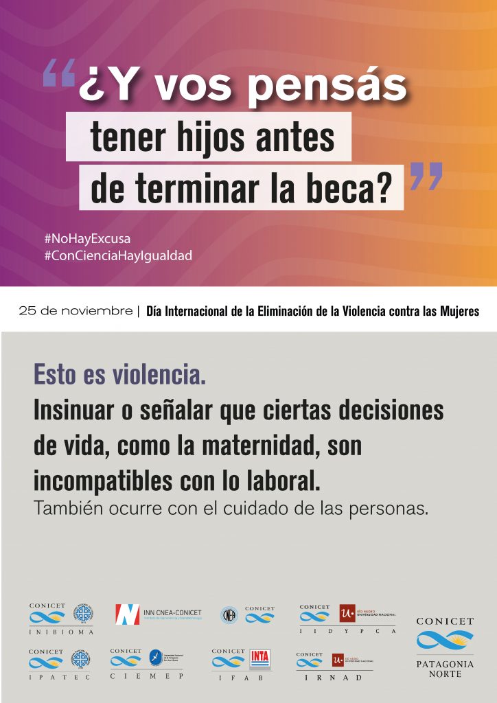 Campaña contra las violencias por motivos de género en el CONIC